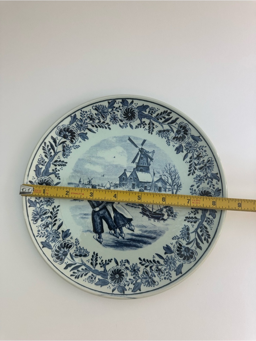 Blue Delft-Style Decorative Wall Plate - Classic Dutch Scene - Picture 4 of 4